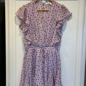 Floral Ruffle Romper. Size Small